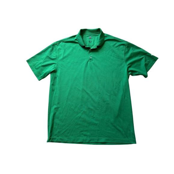 NIKE GOLF Green collared polo shirt; size XXL - Picture 1 of 7